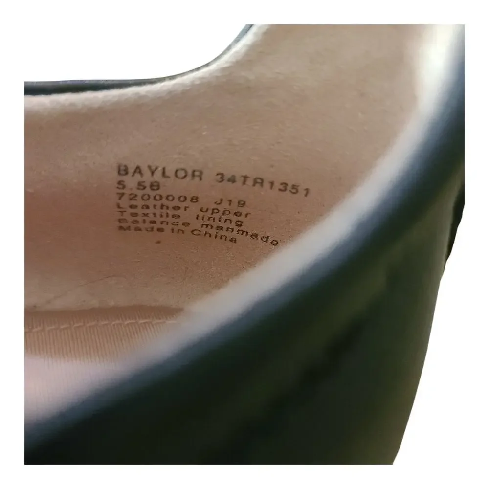 Taryn Rose Black Leather Baylor Slip On Loafers Shoes Women's 5 1/2 B